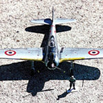1/72 scale Ki-43 in French markings.