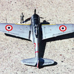 1/72 scale Ki-43 in French markings.