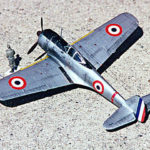 1/72 scale Ki-43 in French markings.