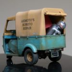 Arii 1/32 scale 1957 Daihatsu Midget - rescaled to 1/35